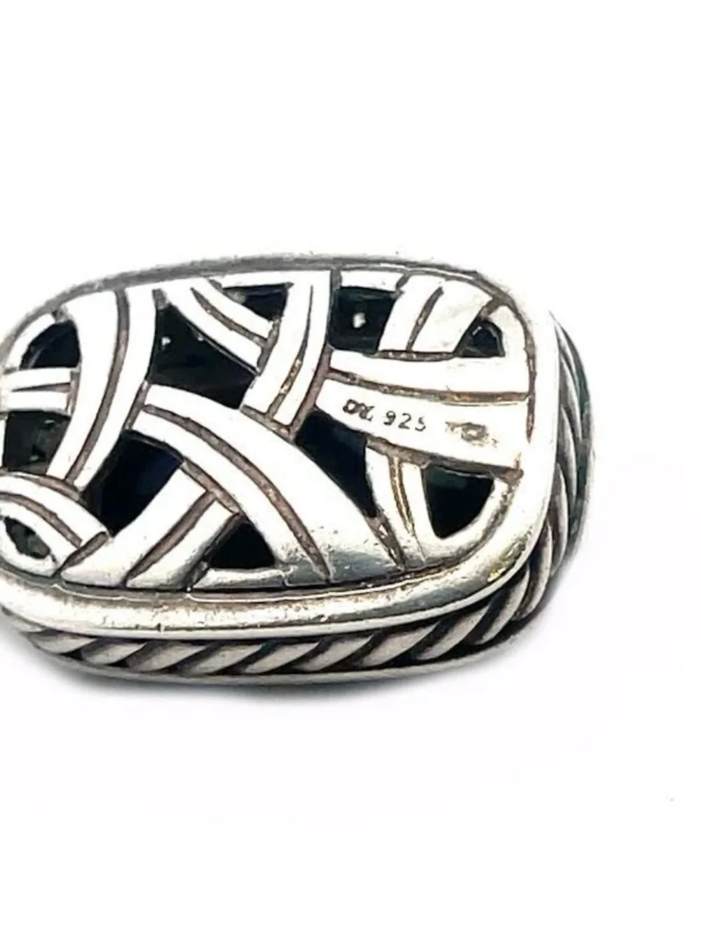 David Yurman Onyx & Diamond Albion Enhancer Pendant